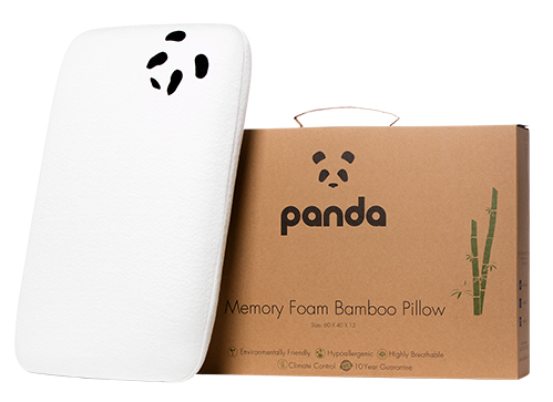 Panda Memory Foam Bamboo Pillow
