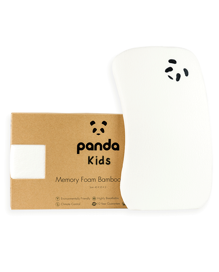 Panda Toddler Pillow and Packaging