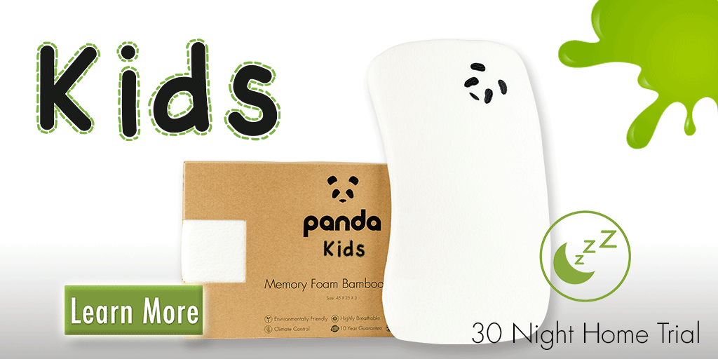 Panda Toddler Memory Foam Bamboo Pillow - 30 Night Trial